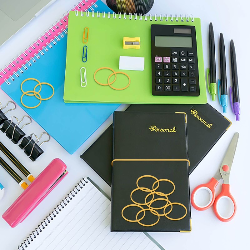 Selizo 1000Pcs Elastic Bands Small Rubber Bands Assorted for Office