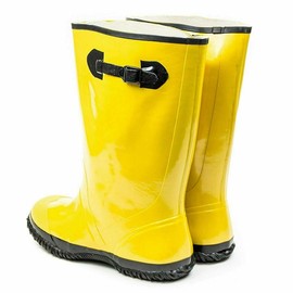 Workforce Yellow Rubber Over Shoe Slush Boots W/Adjustable Buckle - Size: 16
