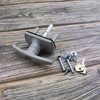 Silver Door Guard Locking Garage Door Lock 50mm Shaft 35mm