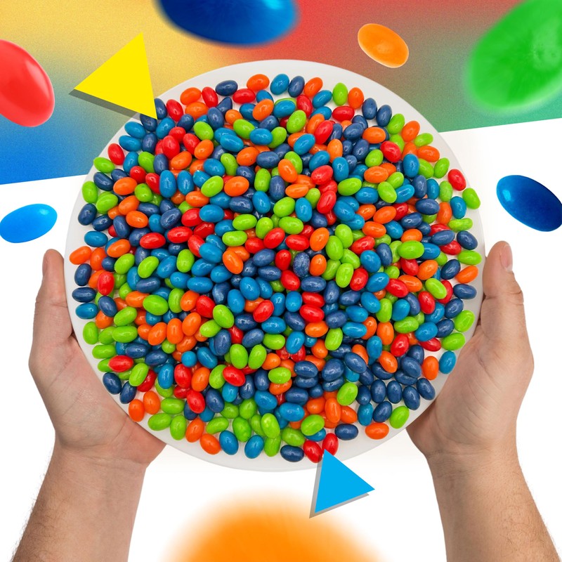 Sour Jelly Beans Candy | 2 Pound Bag | Assorted
