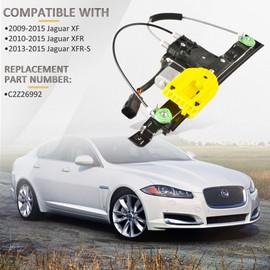 Predep Rear Right Passenger Side Power Window Regulator with Motor Assembly Compatible for 2009-2015 Jaguar XF, 2010-2015 XFR, 2013-2015 XFR-S, Replacement C2Z26991