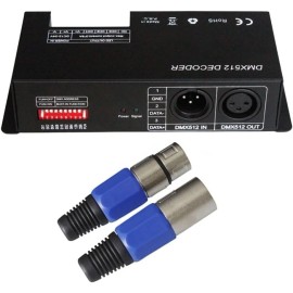 Unbranded 8A 3/4 Channel DMX512 Decoder RGB PWM DMX Dimmer Driver Adjust LED Strip Light - 8A 3 Channel