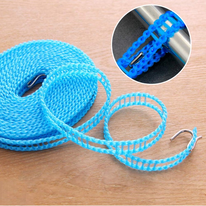 ORIJOYNA 3 Pack 16.4 ft Clothesline Cloths Drying Rope Portable