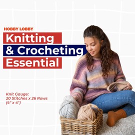 Yarn Bee Medium Yarn for Crocheting & Knitting – Soft Yarn Skein – 300 Yards of 100% Acrylic Yarn for Crocheting Blankets, Hats, & More – DIY Handcrafting Accessories