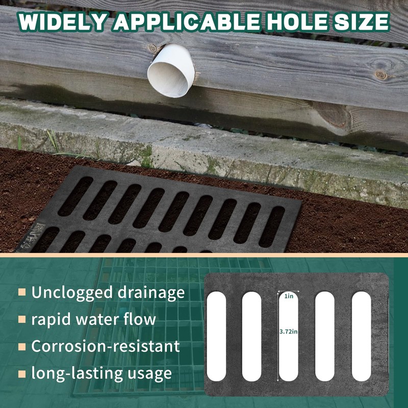 Tongmo 20x20 Cast Iron Drain Grate, B125 Class Sewer Grate,