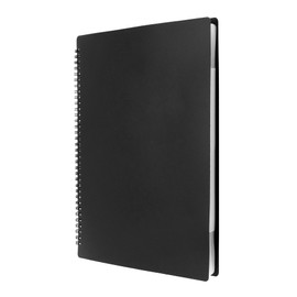 QWORK® A4 Format Music Folder Choir Folder 30 Pages 60 Pockets Black