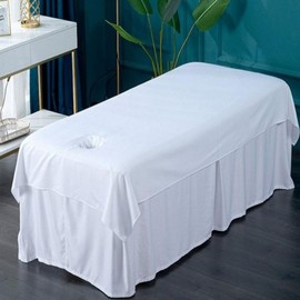 Eyelash face sheet semi-permanent beauty bed cover massage bed skin care room pollution prevention With hole/brown