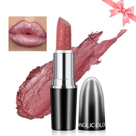 Likesing 1 Piece Glitter Lipstick Set, Lip Gloss, 24 Hour Hold, Matte Lipstick, Lip Gloss, Long Lasting Lipstick, Pink, Red Nude Lip Balm, Make-Up, Women Lip Gloss, Gift (11, 1)
