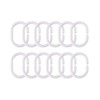 WellColor Short Shower Curtain Liner 65 inch, Pebble Translucent EVA