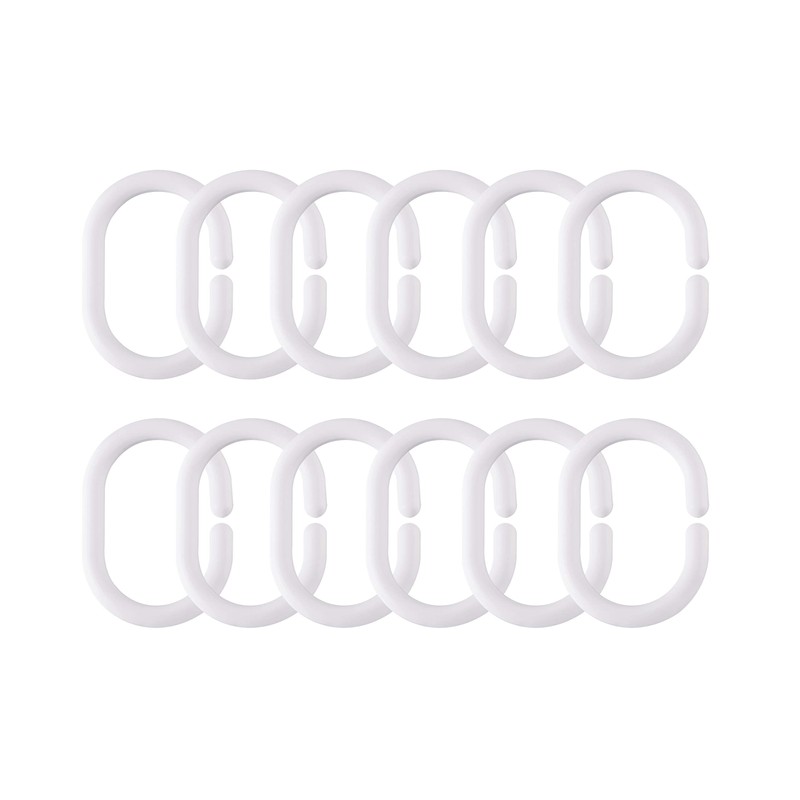 WellColor Short Shower Curtain Liner 65 inch, Pebble Translucent EVA