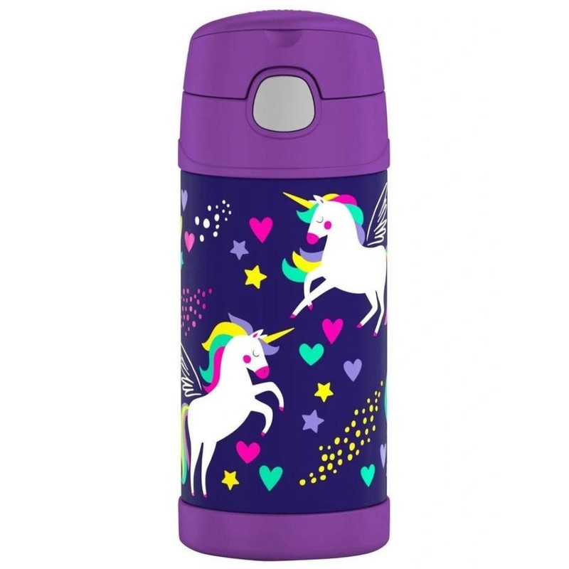 Thermos FUNtainer Insulated Stainless Steel Bottle 355ml, Whimsical Clouds