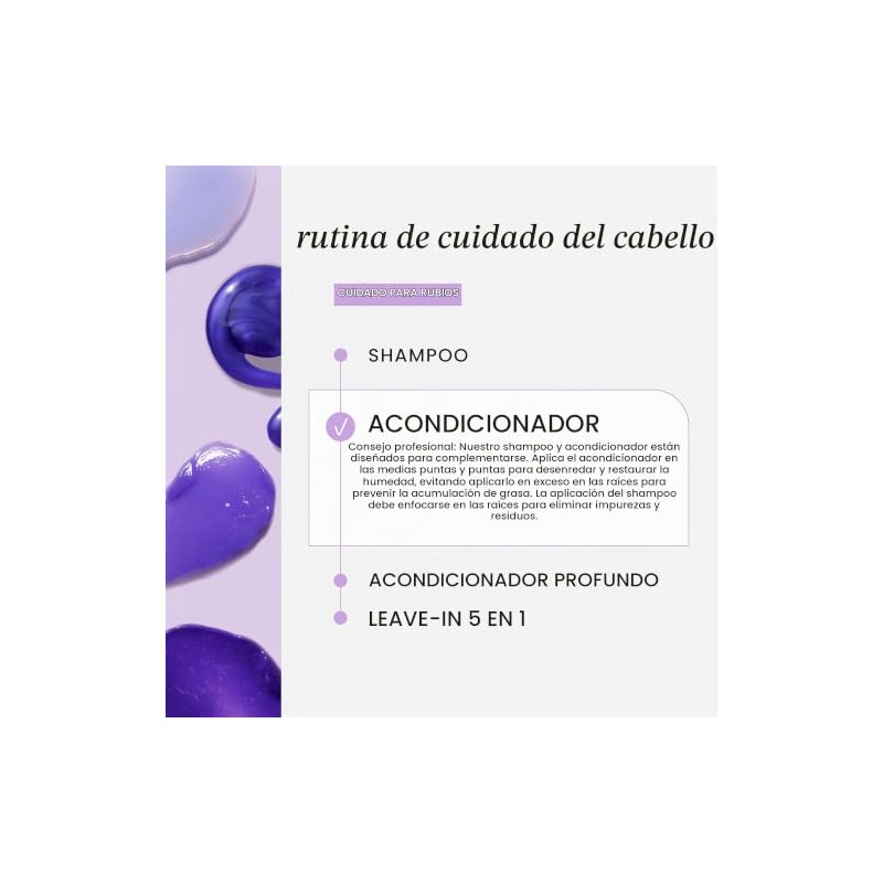 HASK Set De Champú Y Acondicionador Blonde Care Para Cabello