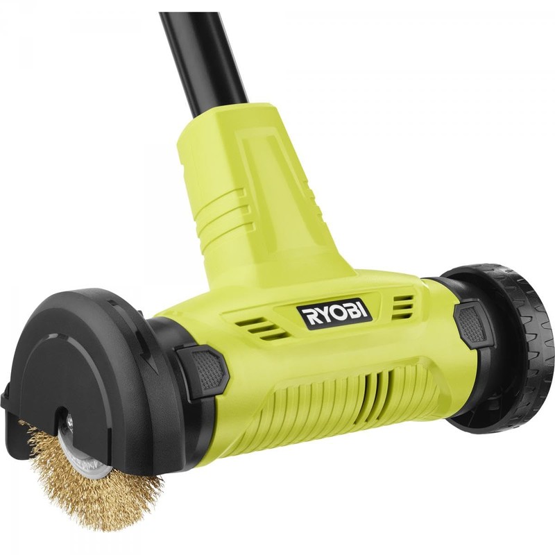 RYOBI ONE+ 18V Patio Cleaner with Wire Brush Edger Weed