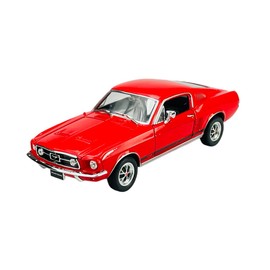 Welly Ford Mustang GT 1967 Coupe Red 1/24 Metal Model Car Die Cast New in Box