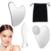 BOOSEN 3 Piezas Gua Sha de Acero Inoxidable, Herramienta Gua