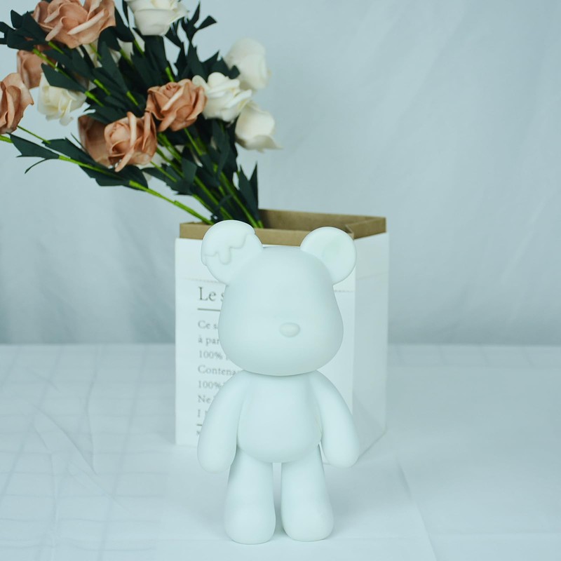 Coniuty Fluid Bear Painting Figurine, DIY Bear Figure for Home