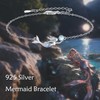 UCADRIT Beach Anklets for Women Sterling Silver Mermaid Anklet Bracelets