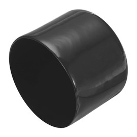 sourcing map 8pcs Rubber End Caps 54mm ID Vinyl Round End Cap Cover Screw Thread Protectors Black