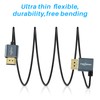 Twozoh Flexible HDMI to HDMI Cable Left Angled 90° 3.3FT,