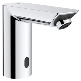 GROHE 36468000 Bau Cosmopolitan E Touchless Electronic Faucet Less Mixing, Battery-Powered, DC, Starlight Chrome