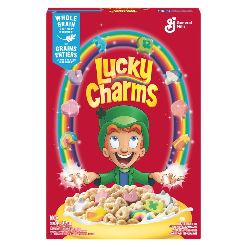 LUCKY CHARMS Cereal, 300g/10.6 oz, Imported from Canada}