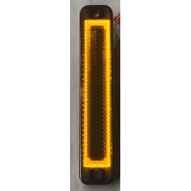 AFTP  Brand FORD 73-79 TRUCK L.E.D. RECTANGLE UPGRADE SMOKE side markers SET OF 4 RED-YELLOW
