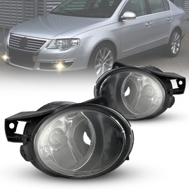 Tula Motoren Fog Lights for VW Passat (3C2/3C5) 03/2005-11/2011 One Pair of Fog Lights Clear Lens HB4/9006 12V 51W R:3C0941700B L:3C094169B (Clear Lens-N)