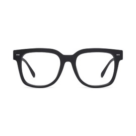LOOK OPTIC Laurel Reader - Stylish Unisex Ultra-lightweight Reading Glasses with Scratch-Resistant, Prescription-Quality (Full Magnification - Not Progressives) 3.00, Black