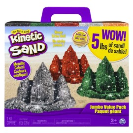 The One and Only Kinetic Sand – Jumbo Value Pack with 5 lbs. of Colorful Sand