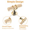 MOROBOR Brushed Brass Single Hole Knob, 10pcs Modern Style T