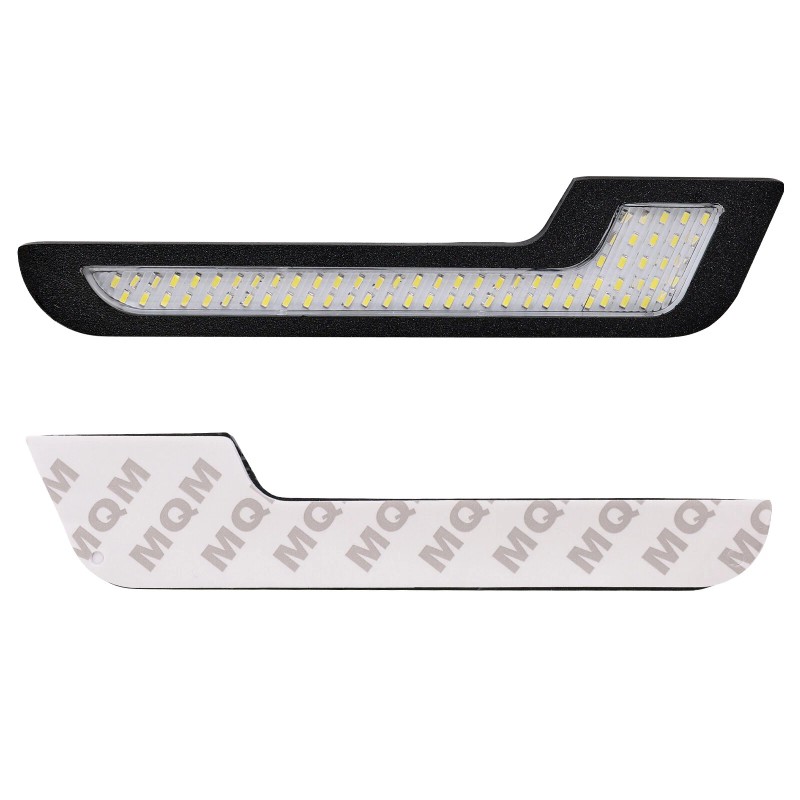 AUTOXBERT 2x Daytime Running Light LED White Light L-Shape Strip