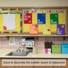 PATIKIL 3" x 61Ft Bulletin Board Border,Cube Scalloped Trim,Colorful