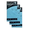 ROYAL7 3 Pack Light Blue, Rectangle Disposable Plastic Tablecloth for
