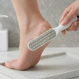 Double-sided stainless steel foot callus remover, 5g, 1 piece, 1 piece / 양면 스테인리스 발각질제거기, 5g, 1개, 1개입