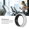 Smart Ring White IP68 Waterproof BT Pedometer Sleep Monitoring Rechargeable