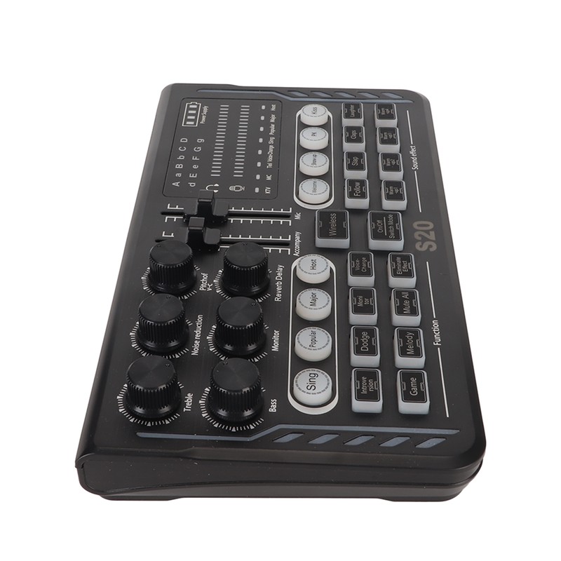 BT5.0 Wireless Sound Card Noise Reduction Modes Adjustable Sound Mixer