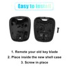 X AUTOHAUX 2 Button Replacement Key Fob Case Keyless Entry