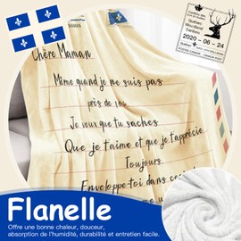 Cadeau Maman Couverture - Lettre Fete Des Mere Francais, Pour Maman, Noel, De Sa Fille Fils, Mere Idee Francais Pour Femme