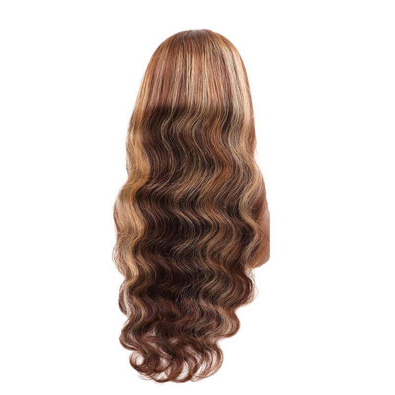 AiPliantfis Body Wave Human Hair Wig Blonde Real Hair Women's