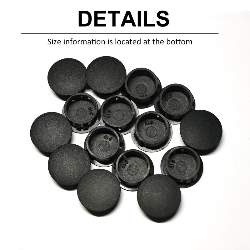 kuosbiu 135Pcs 8 Sizes Nylon Plastic Hole Plugs 1/4" 5/16"