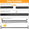 Heavy-duty Tension Curtain Rod, 43-63 Inch,Spring Closet Rod, for Windows