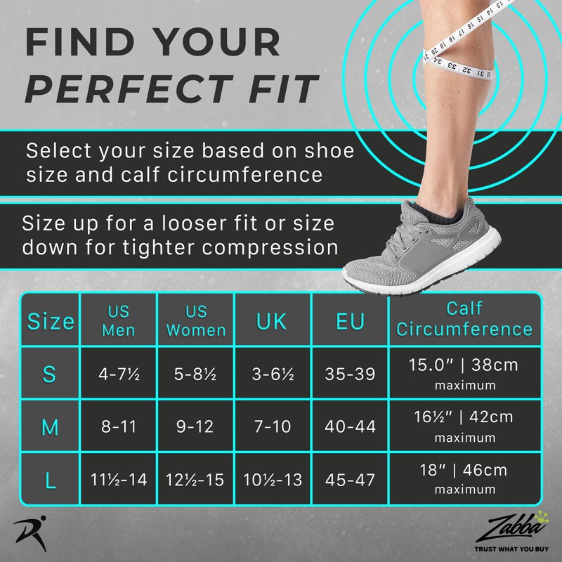 Rymora Compression Socks for Men and Women (Cushioned, Graduated Compression,