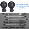 STCRERAG Poles Apart Ball Finial Curtain Rod Finials Replacement Sphere