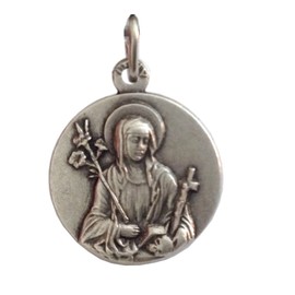 Saint Catherine from Siena Silver Medal - The Patron Saints Medals