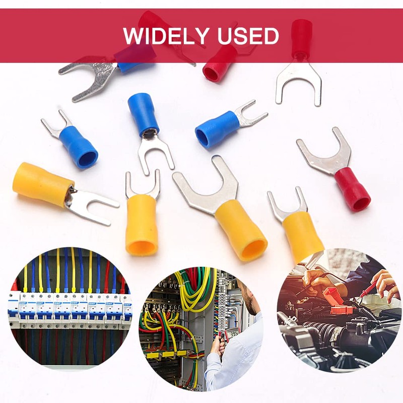 YIXISI 245 Pieces Fork Spade Cable Lugs Set, Crimp Connector