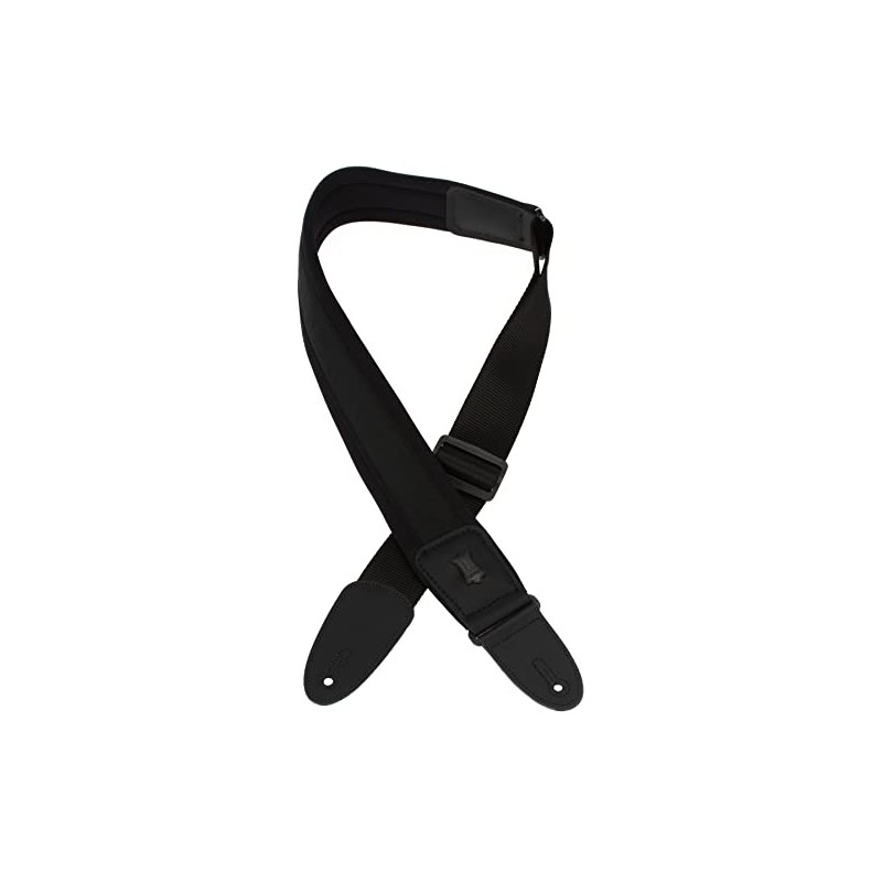 Levy's Leathers 2 1/2 Neoprene Padded Guitar Strap,Black