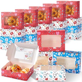 24 Pcs 8 x 6 x 2.5 Inch Nurses Week Gift Cookies Boxes Nursing Candy Goody Box Medical Gift Treat for National Nurse Day Nursing Graduation Congrats Nurse Doctor Theme Party Favors Decor Supplies