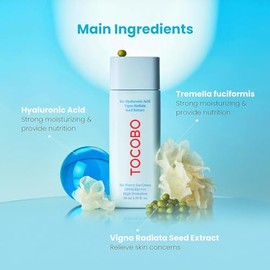 TOCOBO Bio Watery Sun Cream SPF50 PA 50 ml Protector Solar Facial Vegano e Hidratante                                                                 
