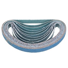 Sanding Belts BE-TOOL 13mm x 457mm 60 Grits Power Tool Sander Abrasive Sanding Belts Metal Grinding Sanding Belts for Power Tool Sander - Pack of 10pcs