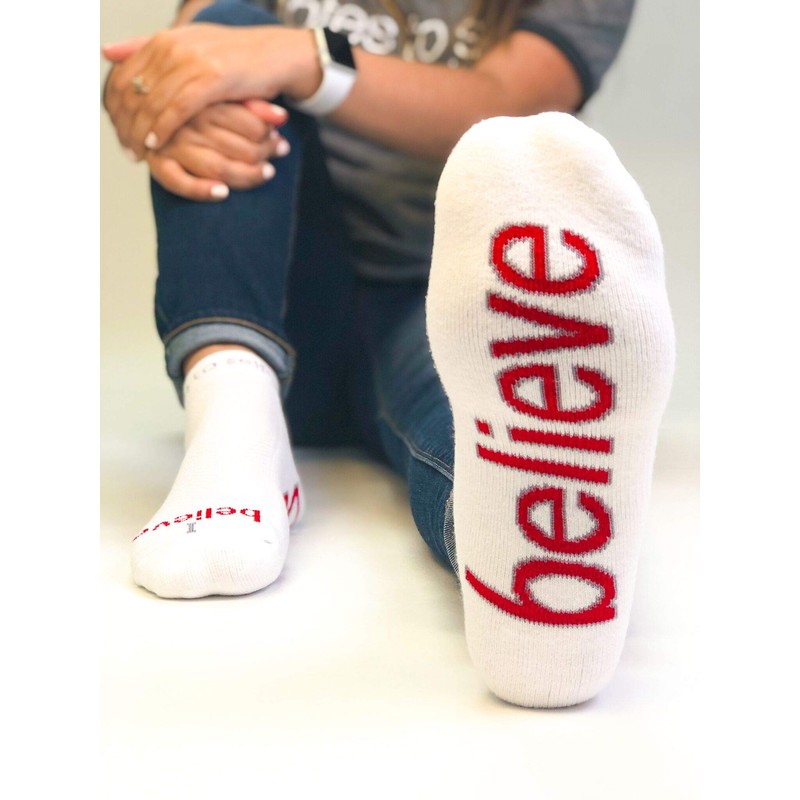 notes to self believe lc white - red M